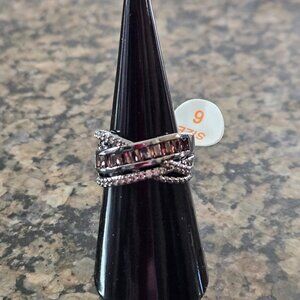 Bomb Party-RBP6384 "Simplicity in the Details" Dark Brown Tourmaline CZ Size 6